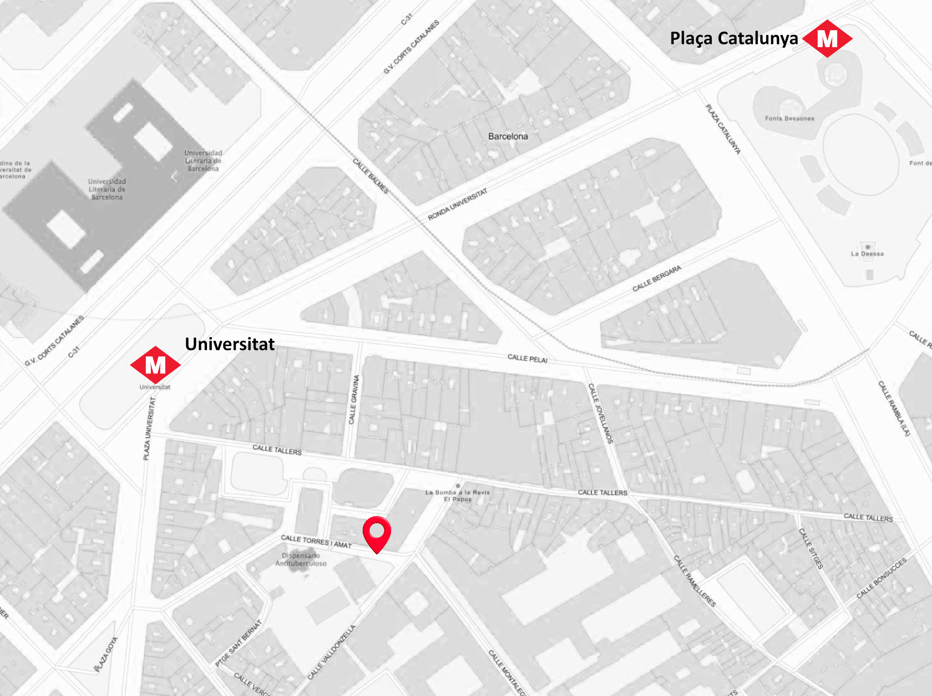 Localización oficina Barcelona